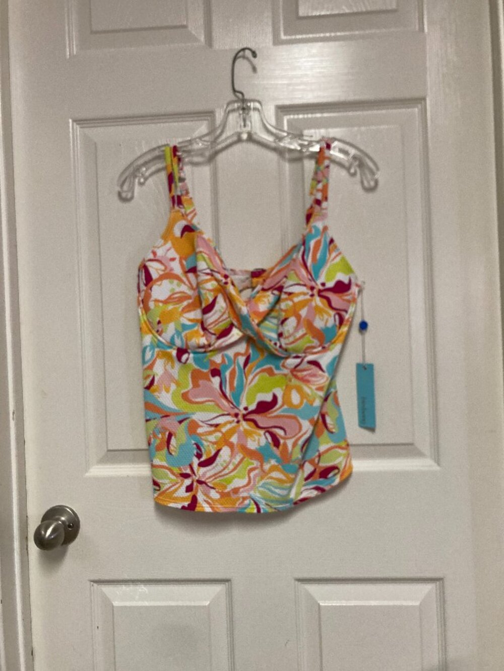 birdsong bikini top New With Tags floral print multi-color size 34H Women's